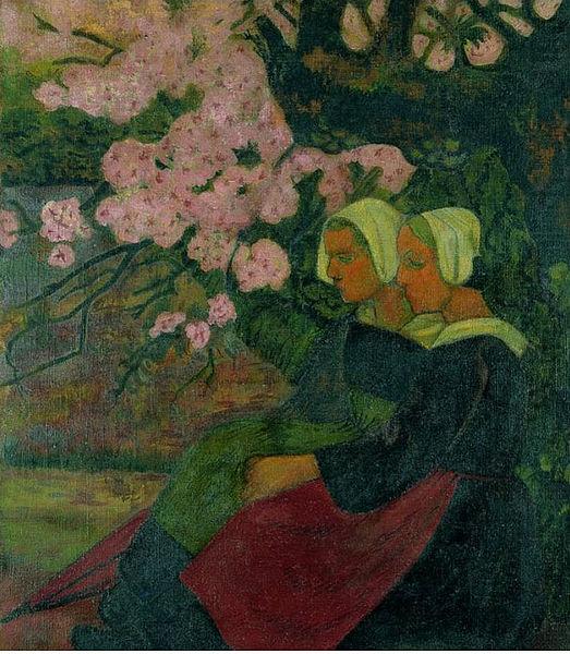 Paul Serusier Two Breton Women under an Apple Tree in Flower oil painting picture